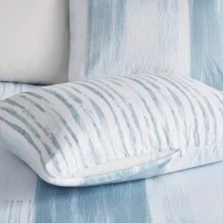 4pc Full/Queen Brush Stroke Oversized Reversible Seersucker Comforter Set Blue - N Natori -Home Decoration Store GUEST 7b601d1d 7fe5 48c6 bad5 6e96f4fd7a18