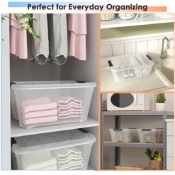 Costway 12 Pack Latch Stack Storage Box Tubs Bins Latches Handles -Home Decoration Store GUEST 7c020a97 1a5e 4dc4 8dc3 f78e6316db40