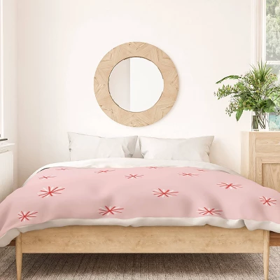 Deny Design Hello Twiggs Candy Cane Stars Duvet Cover Set Pink 2 Deny Design Hello Twiggs Candy Cane Stars Duvet Cover Set Pink - Image 2