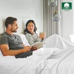 Luxury Fitted Sheet Only, 600 Thread Count - 100% Cotton Sateen, Deep Pocket, Soft, Cool & Durable By California Design Den -Home Decoration Store GUEST 7ee71d5a 8e03 45c2 8232 4d3789c41a74