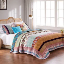 Thalia Cotton Quilt Set Multicolor By Greenland Home Fashion -Home Decoration Store GUEST 7f11ef69 7f17 495d aba9 0f869af8d9ed