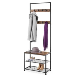 Whitmor Modern Industrial Entryway Tower Black -Home Decoration Store GUEST 80115626 42e4 4a99 b0a3 60f67b8321b8