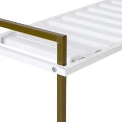 Honey-Can-Do 2 Tier Square Tube Shoe Rack Olive And White -Home Decoration Store GUEST 86a95360 85a6 4d17 9803 035829acd5fb