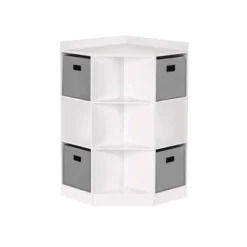 5pc Kids' Corner Cabinet Set With 4 Bins Set - RiverRidge Home -Home Decoration Store GUEST 8913df46 0464 4c09 aedd e9ef3470ced6