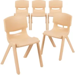 Emma And Oliver 5 Pack Plastic Stackable School Chair With 13.25" Seat Height -Home Decoration Store GUEST 8a35cf99 9e6d 4901 85b6 10623cc1f1c9