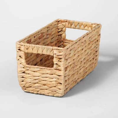 Woven Water Hyacinth Rectangular Basket - Brightroom™ 5 Woven Water Hyacinth Rectangular Basket - Brightroom™ - Image 5