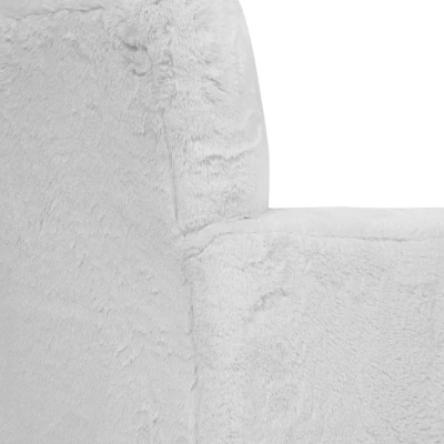Nuea Faux Fur Kids' Chair White - Homes: Inside + Out 6 Nuea Faux Fur Kids' Chair White - Homes: Inside + Out - Image 6