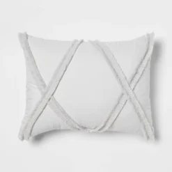 4pc Clipped Stripe Poms Comforter Bedding Set - Threshold™ -Home Decoration Store GUEST 8d139982 3828 47ac 895d 4255d7a3549e