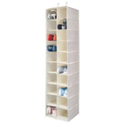 MDesign Large 20 Shelf Fabric Over Rod Closet Hanging Storage Unit -Home Decoration Store GUEST 8d2e65ed c381 4a32 bcd2 fb47fbd988e9
