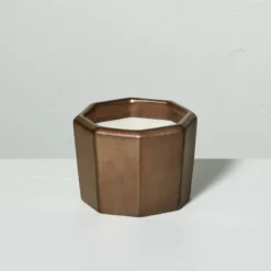 Octagonal Ceramic Cashmere & Suede Fall Jar Candle Metallic Bronze - Hearth & Hand™ With Magnolia -Home Decoration Store GUEST 8d3191e0 b160 4eec bea1 9822c9fa9e34