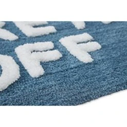Kate Aurora Dorm Basics "Take It Off" Blue Typography Soft Tufted Oversized Bath Rug Runner - 2'x5' -Home Decoration Store GUEST 8dc1bfaf 2620 42b6 880a ec860d39c9a8