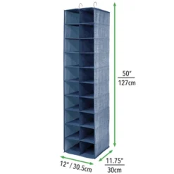 MDesign Large 20 Shelf Fabric Over Rod Closet Hanging Storage Unit -Home Decoration Store GUEST 8eda904e d326 42ea a1bb ba6e4c9fcd6f