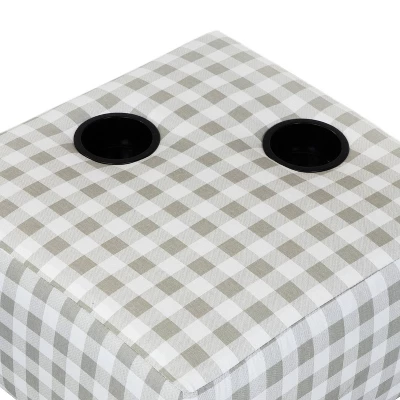 Tibbetts Kids' Sectional With Ottoman Gray/White - HOMES: Inside + Out 5 Tibbetts Kids' Sectional With Ottoman Gray/White - HOMES: Inside + Out - Image 5