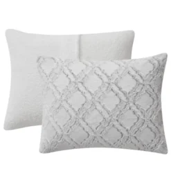 Pawz By Bearpaw 3pc King Elise Trellis Faux Fur Shearling Comforter Set Gray -Home Decoration Store GUEST 906b4d3c 2b88 4667 ae71 1a4d75e9bd66