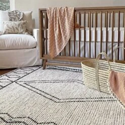 Crane Baby 5' X 7' Hand-Woven Cotton Rug - Ezra Cream -Home Decoration Store GUEST 91bda8e9 c45d 40d6 8513 8fe09d39ca91