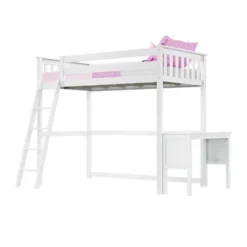 Max & Lily Twin-Size High Loft Bed With Desk -Home Decoration Store GUEST 92d12692 66f9 404d bdf3 cb9ac74e4470