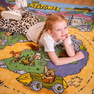KC CUBS | The Flintstones Boy & Girl Kids City Road Car Vehicle Traffic Educational Learning & Game Play Nursery Classroom Rug Carpet 5 KC CUBS | The Flintstones Boy & Girl Kids City Road Car Vehicle Traffic Educational Learning & Game Play Nursery Classroom Rug Carpet - Image 5