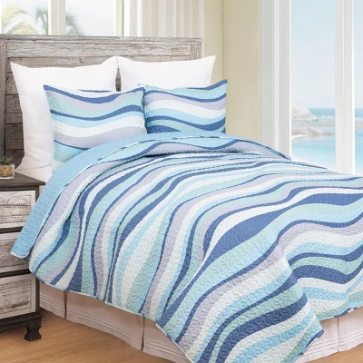 C&F Home Seawaves Coastal Beach Quilt Set 2 C&F Home Seawaves Coastal Beach Quilt Set - Image 2