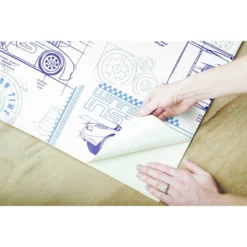 Disney Pixar Cars Schematic Peel And Stick Wallpaper Blue - RoomMates -Home Decoration Store GUEST 9756311c a9d2 4a4f a14a d448a99ae2d0