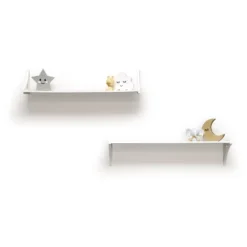 36" Topsy Turvey 2 In 1 Kids' Shelf With Brackets For Underneath Or Facing Upward White - InPlace -Home Decoration Store GUEST 97688958 f68b 495b a169 a3e5a00d2b5e