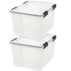 IRIS USA WEATHERPRO Airtight Plastic Storage Bin With Lid And Seal And Secure Latching Buckles 27 IRIS USA WEATHERPRO Airtight Plastic Storage Bin With Lid And Seal And Secure Latching Buckles -Home Decoration Store GUEST 98265459 20b1 4657 a43f 7f4c04d1d2e8