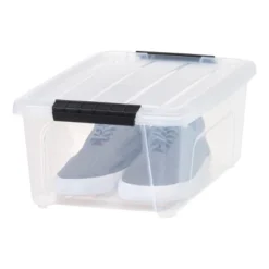 IRIS Stack And Pull Storage Bin With Lid Clear -Home Decoration Store GUEST 989d282f c00e 403c 83a4 72ab04255547