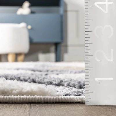 Kirsty Colorful Checkers Kids Tassel Area Rug 2 Kirsty Colorful Checkers Kids Tassel Area Rug - Image 2