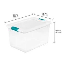 Sterilite 64 Quart Latching Clear Plastic Storage Organizer Tote Container Bin Box, 6 Pack & Medium Clip Boxes For Organization And Storage, 4 Pack 8 Sterilite 64 Quart Latching Clear Plastic Storage Organizer Tote Container Bin Box, 6 Pack & Medium Clip Boxes For Organization And Storage, 4 Pack -Home Decoration Store GUEST 99320398 8f2c 4aa5 9b06 209a251343dd
