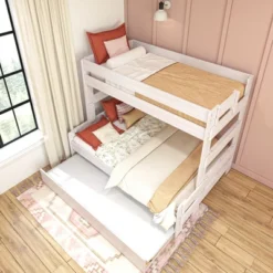 Max & Lily Farmhouse Twin Over Full Bunk Bed With Trundle -Home Decoration Store GUEST 995a147a f709 4478 bdb0 419b2eeb357c