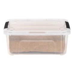 IRIS Stack And Pull Storage Bin With Lid Clear -Home Decoration Store GUEST 99bcd306 cdc0 4db1 9715 3bdfc56de898