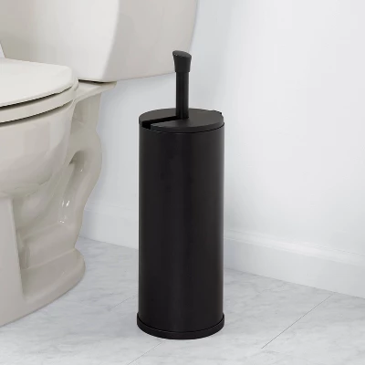Three Roll Smart Accessories NeverRust Toilet Paper Holder Black - Zenna Home 1 Three Roll Smart Accessories NeverRust Toilet Paper Holder Black - Zenna Home