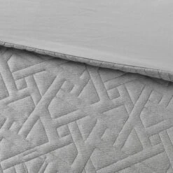 N Natori 3pc Origami Oversized Knit Quilted Top Duvet Cover Mini Set Gray -Home Decoration Store GUEST 9b6e105b d398 405c b742 80f6919b1286