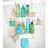 MDesign X-Wide Metal Over Door Bathroom Tub/Shower Caddy Organizer