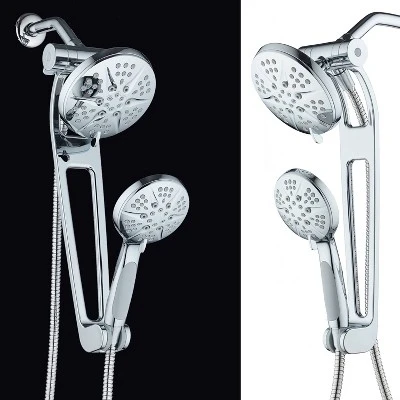6" 48 Setting Hotelspa Aquabar High Pressure Luxury Three-Way Handheld Shower Head Combo Chrome - AquaDance 4 6" 48 Setting Hotelspa Aquabar High Pressure Luxury Three-Way Handheld Shower Head Combo Chrome - AquaDance - Image 4