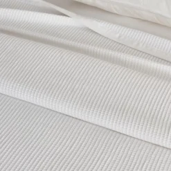 Great Bay Home Cotton Super Soft All-Season Waffle Weave Knit Blanket
