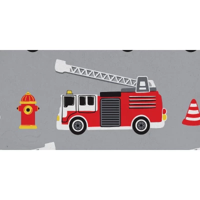 Fire Truck Print Kids' Apron - MU Kitchen 2 Fire Truck Print Kids' Apron - MU Kitchen - Image 2