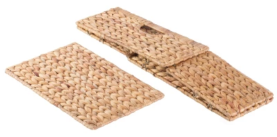 Vintiquewise Foldable Natural Water Hyacinth Storage Bin, Large 4 Vintiquewise Foldable Natural Water Hyacinth Storage Bin, Large - Image 4