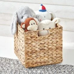 MDesign Woven Hyacinth Home Storage Basket For Cube Furniture, 4 Pack -Home Decoration Store GUEST a2eb78c9 7e4e 4634 baf3 35c21f3f0ae3