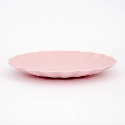 Meri-Meri Meri Meri Small Pink Reusable Bamboo Plates (Pack Of 6) 2 Meri-Meri Meri Meri Small Pink Reusable Bamboo Plates (Pack Of 6) - Image 2