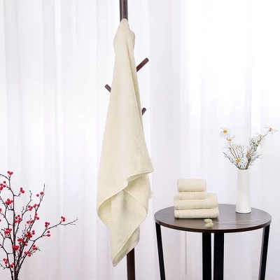 PiccoCasa 100% Cotton Bath Towels Set 5Pcs For Family Hotel Spa Gym 2 PiccoCasa 100% Cotton Bath Towels Set 5Pcs For Family Hotel Spa Gym - Image 2