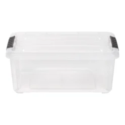 IRIS Stack And Pull Storage Bin With Lid Clear -Home Decoration Store GUEST a3a33c91 518f 4f05 98d8 5d1cc0ade78d