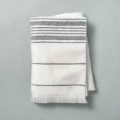 Multistripe Bath Towels Cream/Gray - Hearth & Hand™ With Magnolia -Home Decoration Store GUEST a3ab88f0 8654 425b a1f7 f62caee554f1