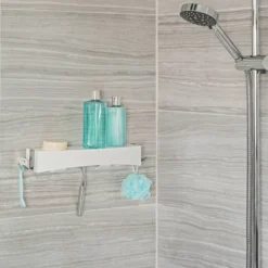 Clever Flip Shower Basket Or Shelf White - Better Living Products -Home Decoration Store GUEST a3f81fcb bd00 4e7f 8f77 38f588d7ae08