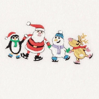 2pk Skating Group Hand Towel Set White - Linum Home Textiles 2 2pk Skating Group Hand Towel Set White - Linum Home Textiles - Image 2