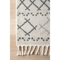 NuLOOM Alara Modern Trellis Tassel Area Rug -Home Decoration Store GUEST a669e05d d82e 4776 ad46 f94ffc5a0b56