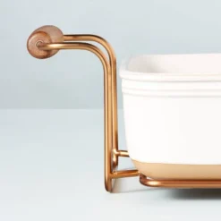 4.25qt Oven-to-Table Stoneware Baking Dish With Cradle Carrier Cream/Clay - Hearth & Hand™ With Magnolia -Home Decoration Store GUEST a6a6fc4c f8f3 4913 a404 ef592b5d98a2