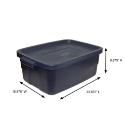 Rubbermaid Roughneck 10 Gallon Rugged Storage Tote In Dark Indigo Metallic With Lid And Handles For Home, Basement, Garage, (6 Pack) 7 Rubbermaid Roughneck 10 Gallon Rugged Storage Tote In Dark Indigo Metallic With Lid And Handles For Home, Basement, Garage, (6 Pack) -Home Decoration Store GUEST a73b7929 38ef 403e 8b26 1971f9b67f94