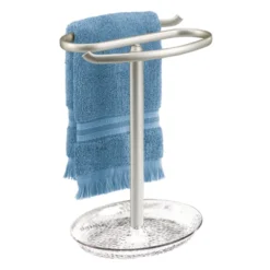 MDesign Fingertip Towel Holder/Tray For Bath Vanity Countertops -Home Decoration Store GUEST a76bb147 5a5c 4fcd b663 e6a32ab21068