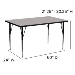 Emma And Oliver 24x60 Rectangle HP Laminate Adjustable Activity Table 13 Emma And Oliver 24x60 Rectangle HP Laminate Adjustable Activity Table -Home Decoration Store GUEST a81ff4f6 1c9d 49a0 98e4 9c39e61169ce