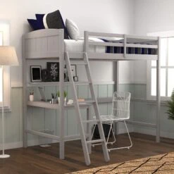 Twin Alexis Wood Arch Loft Bed With Desk - Hillsdale Furniture -Home Decoration Store GUEST a8f2457c acf8 42c7 89d3 173c03ebe5ec